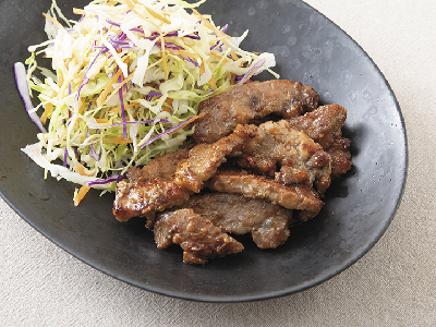 こだわりグルメ便キャンセル分販売・国産豚肩ロース厚切りスティックステーキ　にんにく照り焼き風味写真