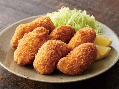 三陸産牡蠣のふっくらサクサクかきフライ写真