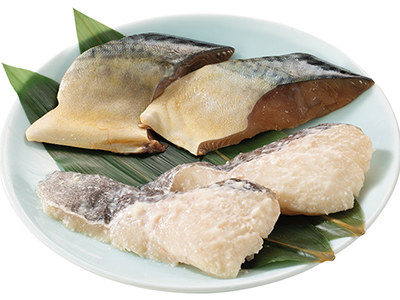 頒布会キャンセル分販売・漬け込み魚セット（北海道産真だら粕漬け・北海道産真さば味醂醤油漬け）写真