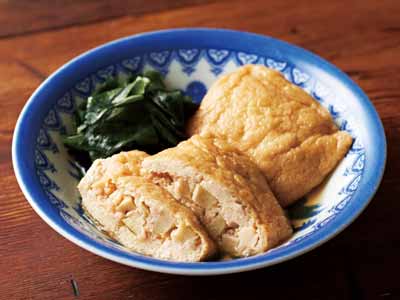 味付けいなり肉詰め（国産たけのこ入り）写真