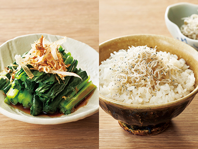 ふりかけてカルシウムをプラス（いわしふりかけ、ちりめん）写真