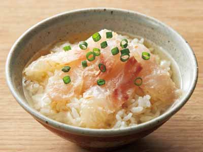 天然真鯛のだし茶漬け（ごま味噌味）写真