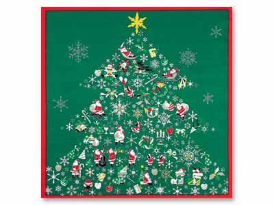 予約 12/2週配送 彩時記 クリスマス タペストリー写真