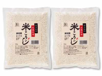 やさかの白米こうじ（有機・乾燥）500G×2コ写真