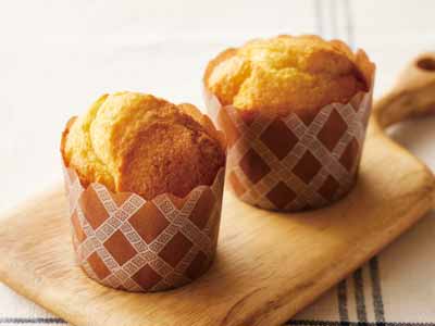 朝食にも！小麦が香るプレーンマフィン写真