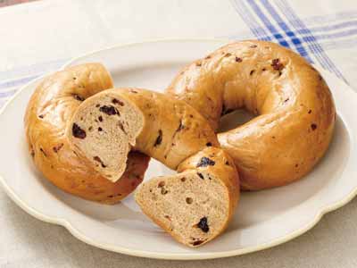 トライベッカのシナモンレーズンベーグル（冷凍）写真