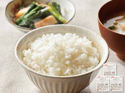 釜炊きごはんパック　宮城県産ササニシキ×3パック写真
