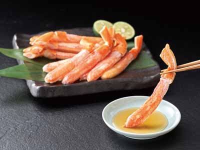 【予約】12/25〜配送 ボイルずわいがに棒肉(フルポーション)写真