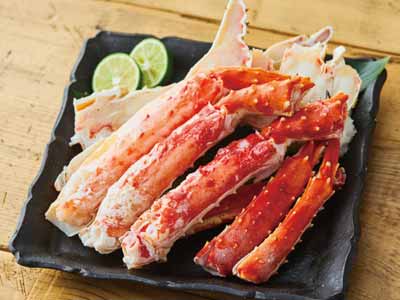 【予約】12/25〜配送 ボイルたらばがにハーフカット(半むき身)写真