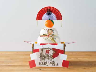 【予約】12/25〜配送 鏡餅 小(切餅)特別栽培米使用写真