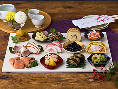 【予約】12/25〜配送 和洋おせち14品セット写真