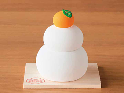 【予約】12/15週 玩具工房 陶製鏡餅写真