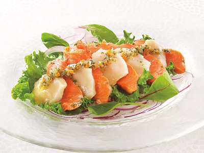 【予約】12／22週　紅鮭とほたてのマリネ写真