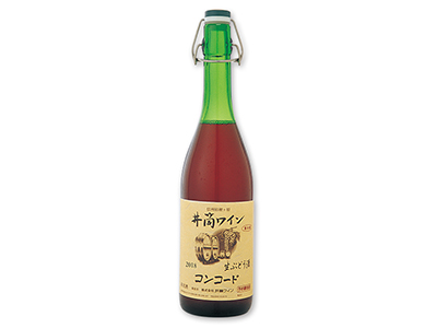 【予約】12／22週　井筒無添加生にごりワイン（赤）酸化防止剤無添加写真
