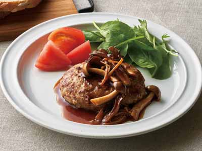 【お得な2パック】冷凍のまま焼ける　国産合挽肉の生ハンバーグ×2写真