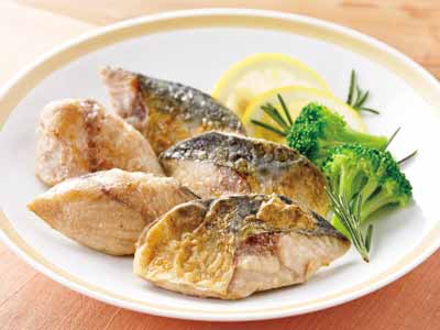 大地のもったいナイさばの一口切身写真