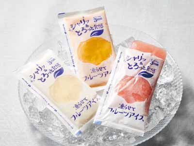 おうちで凍らせてフルーツアイス　アソート（いちご・りんご・マンゴー）写真