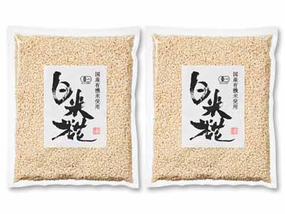 予約1／19週　ヤマキの白米こうじ（有機・乾燥）500Ｇ×2コ写真