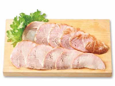 大地のもったいナイ無塩せきロースハム（冷凍・加熱用）写真