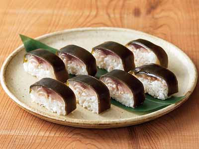 国産天然〆さば棒寿司写真