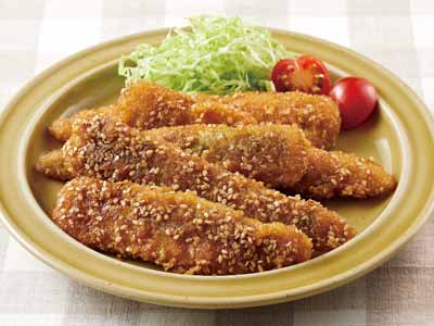 予約1／26週　あたためるだけ　千葉県産いわしの甘辛ごまだれフライ写真