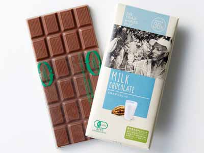 予約2／9週　第3世界ショップの有機ミルクチョコレート写真