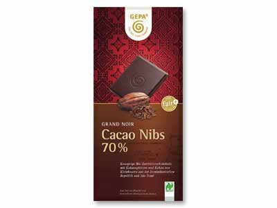 予約2／9週　オーガニック　カカオニブダークチョコレート写真