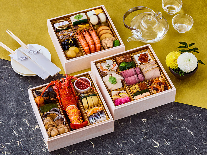 直送【年始お届け】豪華三段重　瑞穂（みずほ）写真