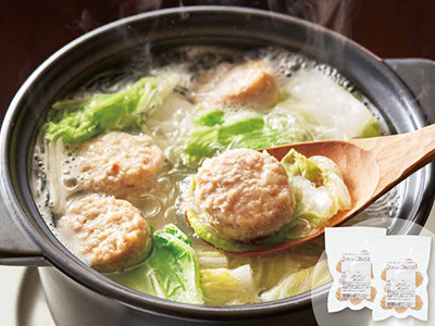 【セットでお得】大粒でふっくらした鶏肉団子×2パック写真