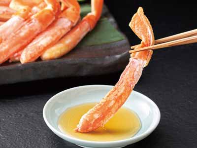 予約3／2週　ボイルずわいがに棒肉（フルポーション）写真