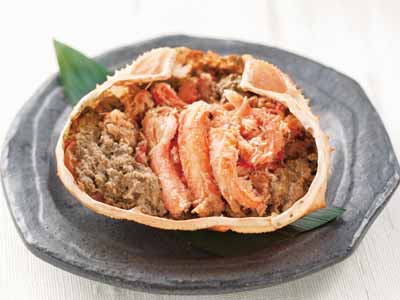 予約3／2週　徳用カニ身入りかにみそ甲羅焼き写真