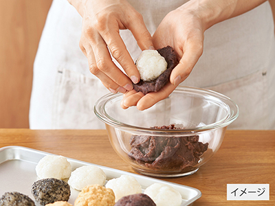 予約3／9週　春のお彼岸　手作りぼたもちセット写真