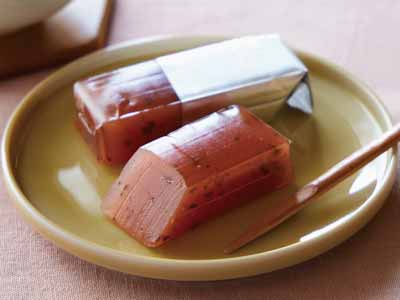 予約3／9週　さくらの京羊羹（国産桜葉使用）ミニ2コ写真