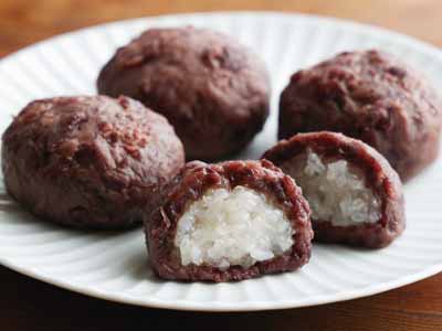 小樽花月堂　北海道産小豆のおはぎ写真