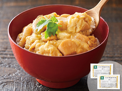 【お得】湯せん7分！　うまみこい鶏むねとふんわり卵の親子丼の具×2写真