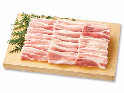 予約4／20週　大地うまみこい豚バラ（サムギョプサル用）写真