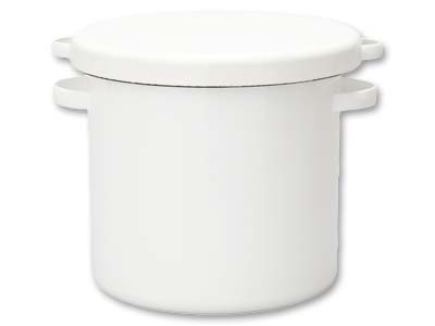 予約6／8週　ほうろうラウンドストッカー21CM写真