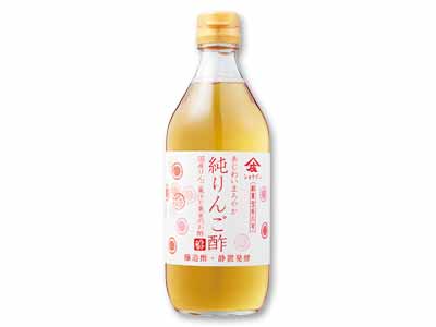 予約6／29週　あじわいまろやか　純りんご酢（国産りんご果汁と果実のお酢）写真