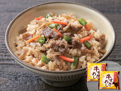 【お得】あたためるだけ　国産牛の牛すきめし写真