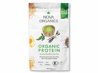 予約5／18週　オーガニックプロテイン（抹茶＆バニラ）写真