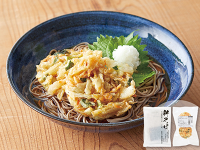 予約9／14週　ミニかき揚げ入り新蕎麦セット写真