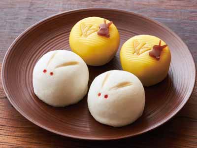 予約9／14週　お月見和菓子セット（うさぎ・お月見）写真