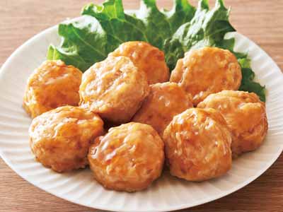 【お得】お料理に便利！　大粒でふっくらした鶏肉団子×2写真