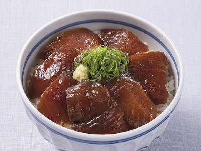 こだわりグルメ便キャンセル分販売・新潟佐渡産めじまぐろの漬け丼写真