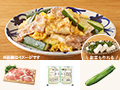 レシピ付き食材セット・豚とズッキーニのチャンプルー＋副菜