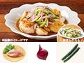 レシピ付き食材セット・しっとり鶏ムネ肉の彩り南蛮＋副菜