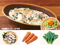 レシピ付き食材セット・タラと小松菜のほっこりクリーム煮＋副菜