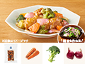 レシピ付き食材セット・彩り野菜とマグロの黒酢酢豚風＋副菜