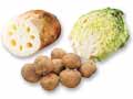 蒸しておいしい野菜３種セット（加賀れんこん、キタアカリ、キャベツ1／2コ）