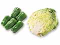 考えなくていい炒め野菜　ピーマン＆三河の寒熟キャベツ1／2のセット